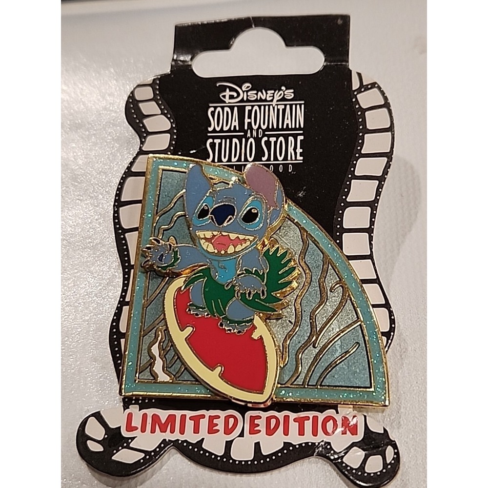 Disney Pin Stitch surfs waves hula skirt Seasons quadrant‎ LE 300  DSF HTF 66980